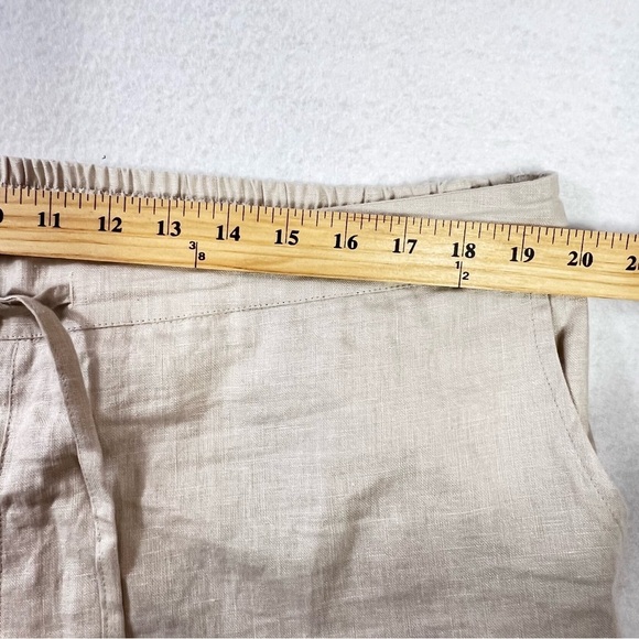 IXIMO Womens Pants Barrel Leg Linen XXL Lagenlook Coastal Beach Cream Athleisure - Picture 8 of 14